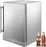 VEVOR 150L Outdoor Refrigerator, 24" Built-in Undercounter Refrigerator, 5.3 cu.ft. Built-in Beverag | Amazon (US)