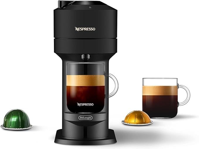 Nespresso Vertuo Next Coffee and Espresso Machine by De'Longhi, Limited Edition, 5 cups, Matte Bl... | Amazon (US)