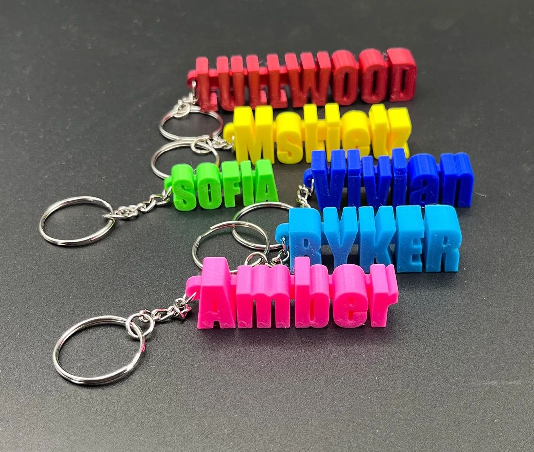 Personalized Name Keychain / Personalized Gift for Mom / Personalized Keyring / Minimalist / Tag ... | Etsy (US)