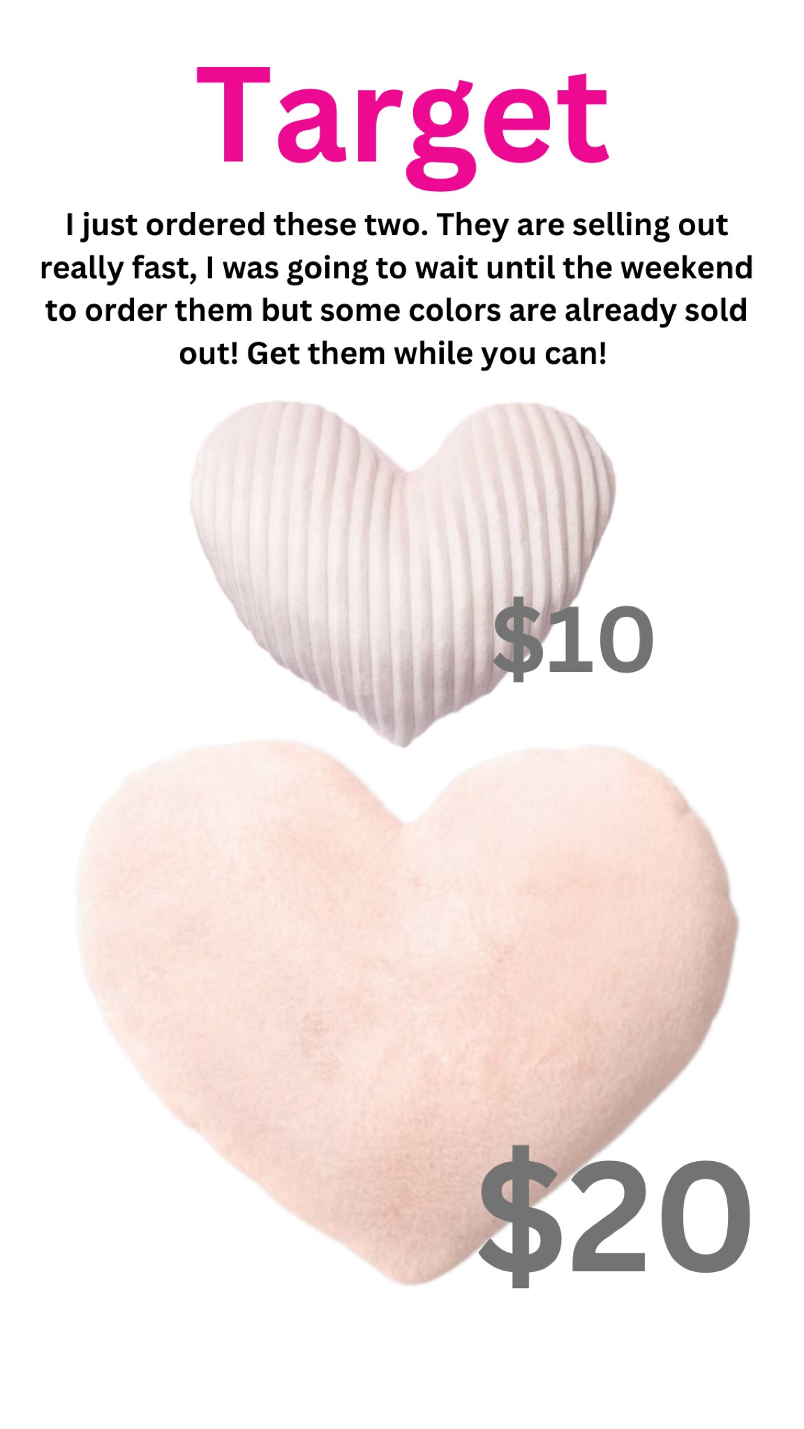 Heart pillows, Valentine’s Day, Pink, Valentines Day decor

#LTKhome #LTKSeasonal #LTKFind