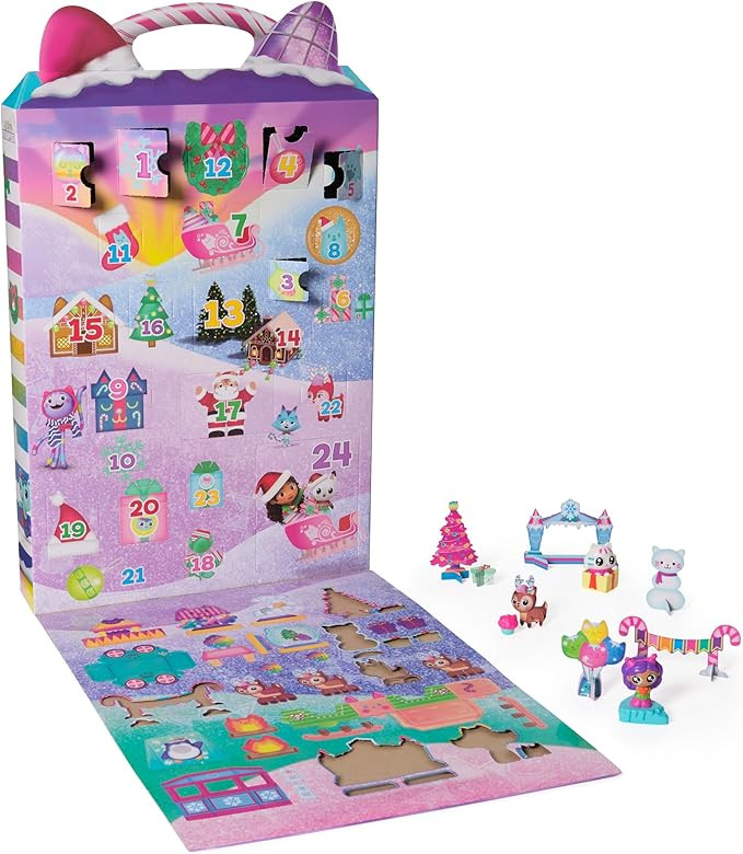 DreamWorks Gabby’s Dollhouse Advent Calendar, 24 Surprise Toys with Figures, Stickers & Dollhou... | Amazon (US)
