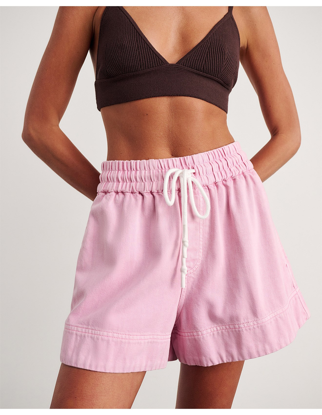 LOE DENIM PULL ON SHORT | David Jones (Australia & New Zealand)