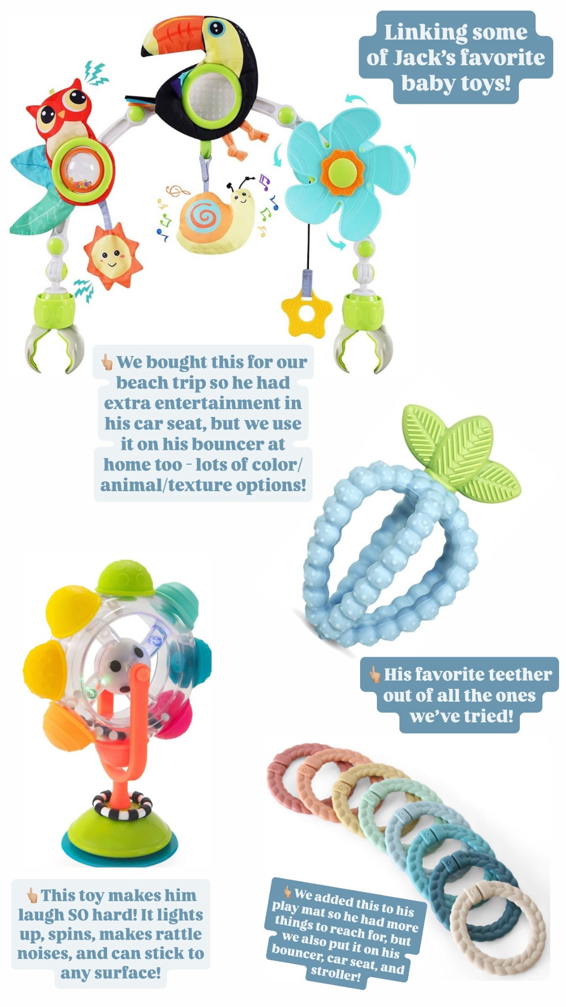 Baby toys, toys for 4 month old, baby teether, baby light up toys, baby travel toys, travel toys, affordable baby toys 

#LTKFindsUnder50 #LTKBaby #LTKKids