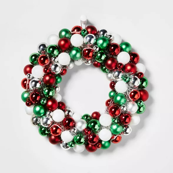 15in Shatter-Resistant Wreath Red/Green/White - Wondershop™ | Target