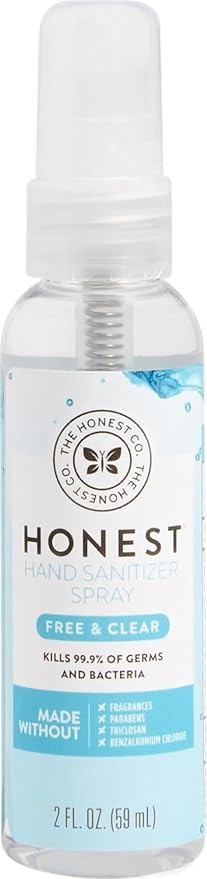 The Honest Company Plant-Based Hand Sanitizer Spray, Kills 99.9% of Germs, Hypoallergenic, Quick-... | Amazon (US)