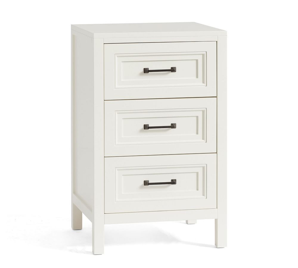 Sussex 20&amp;quot; 3-Drawer Nightstand, Bright White | Pottery Barn (US)