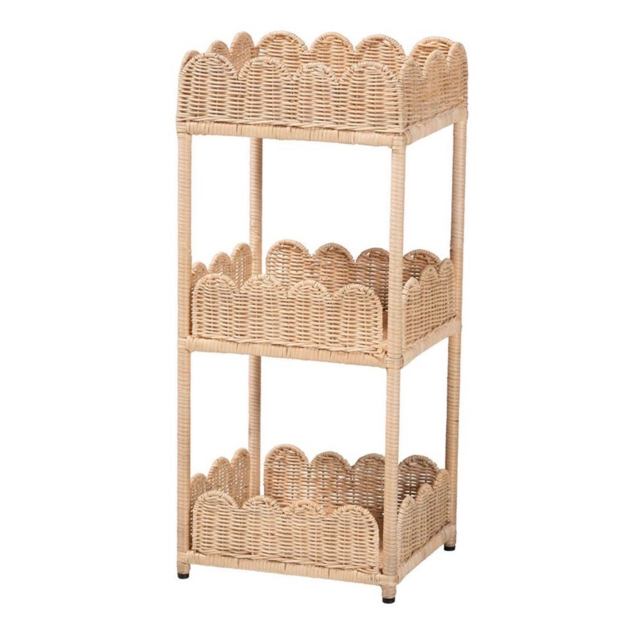 Scallop Natural Rattan 3-Tier Storage Shelf Natural Brown

#LTKHome #LTKSaleAlert #LTKSeasonal