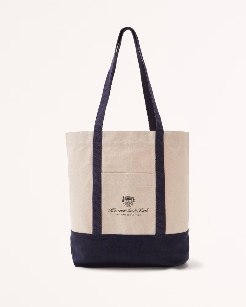 Script Logo Tote Bag | Abercrombie & Fitch (US)