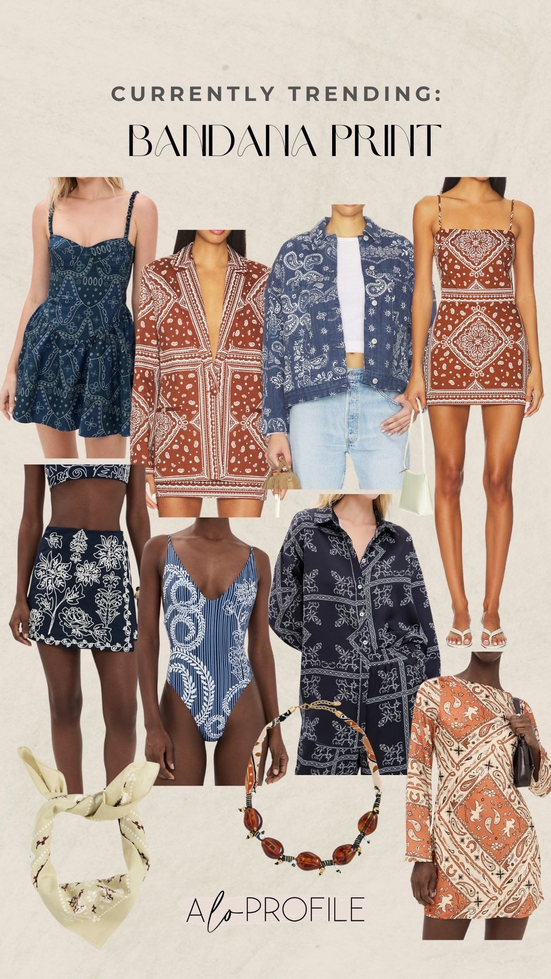 Currently Trending: Bandana Print // spring style, spring trends, spring fashion, spring outfits, current fashion trends, spring wardrobe, spring fashion trends, spring outfit inspo