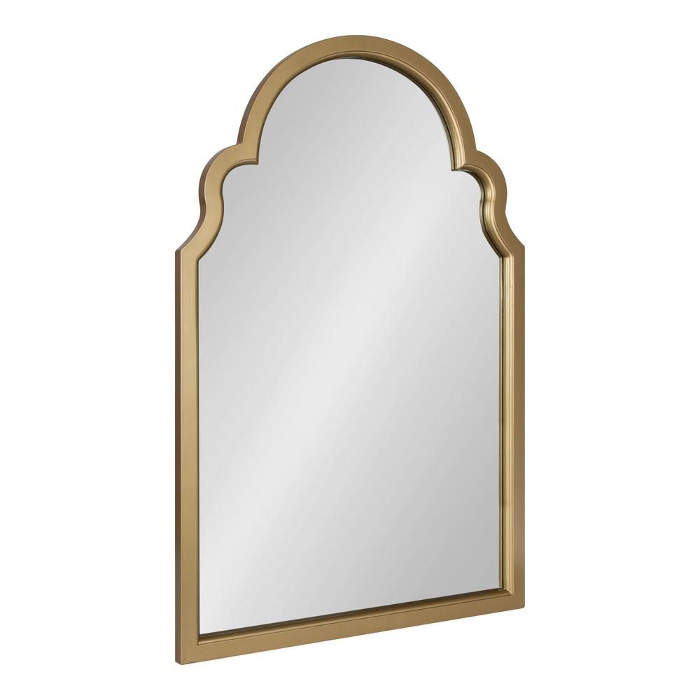 Kate and Laurel Hogan Arch Gold Wall Mirror (35.98 in. H x 24.02 in. W) | The Home Depot