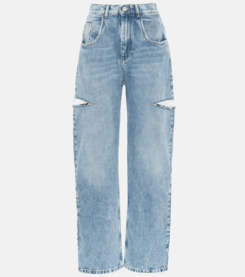 Cutout high-rise wide-leg jeans | Mytheresa (US/CA)