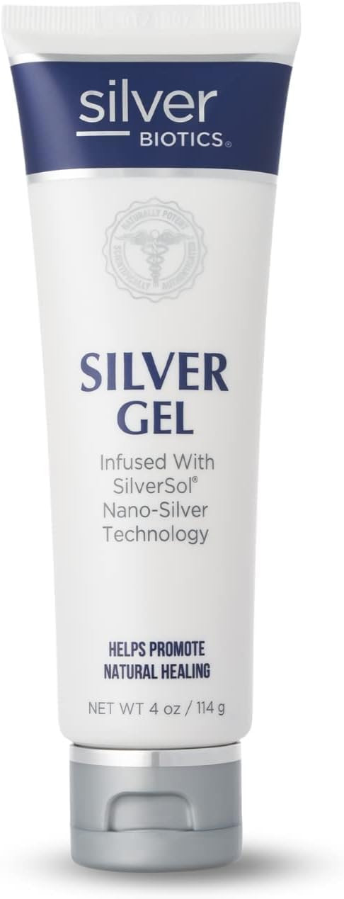 Silver Biotics Patented Multivalent SilverSol 20 PPM Soothing Skin Gel | Versatile 4 Oz Gel for Skin Wellness and Comfort | Amazon (US)