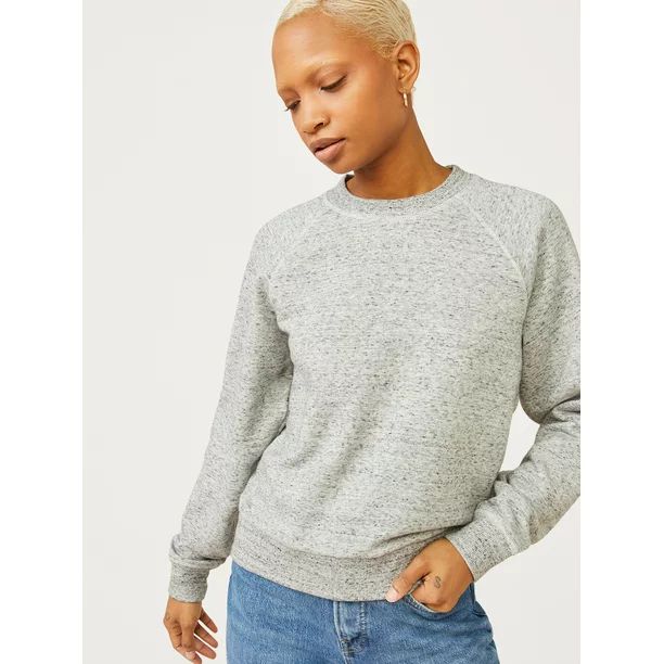 Free Assembly Women's Classic Raglan Sweatshirt - Walmart.com | Walmart (US)