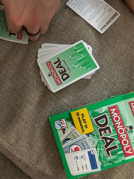 Finally got Monopoly Deal! Best game when you need something quick and easy! 

#LTKparties