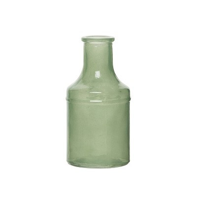 VIP Glass 5.12 in. Green Old Fashioned Bottle Vase | Target
