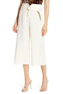 Belted High Waist Culottes | Nordstrom