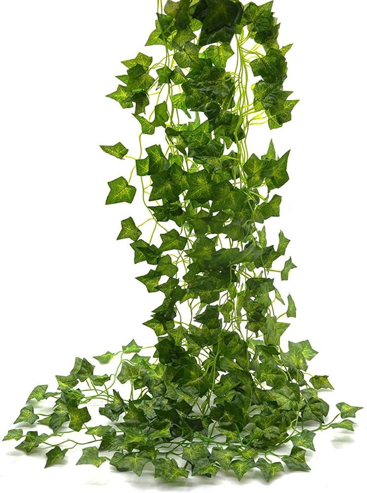 Beebel Ivy Garland 85Ft 12 Strands Artificial Fake Ivy Leaves Greenery Leaves Hanging Vines Plant... | Amazon (US)