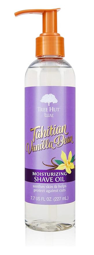 Tree Hut bare Moisturizing Shave Oil, Tahitian Bean, Vanilla, 7.7 Fl Oz | Amazon (US)