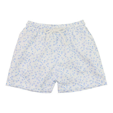 Blue Petite Floral Swim Trunks | Cecil and Lou