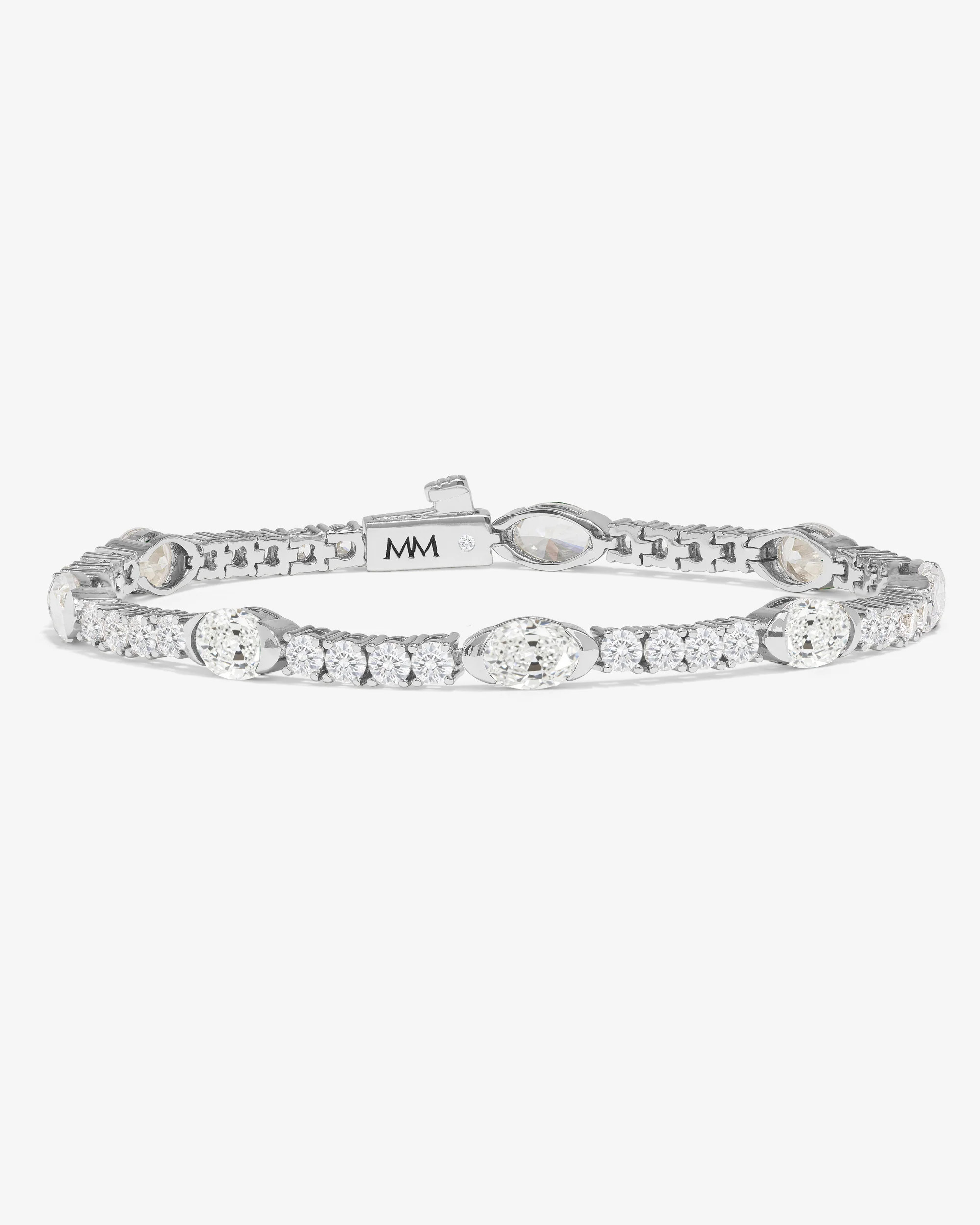 The Maven Tennis Bracelet - Silver|White Diamondettes | Melinda Maria Jewelry