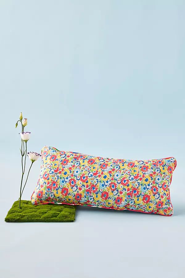 Sarah Campbell Indoor/Outdoor Flowerbed Pillow By Sarah Campbell in Blue Size 12 X 27 | Anthropologie (US)