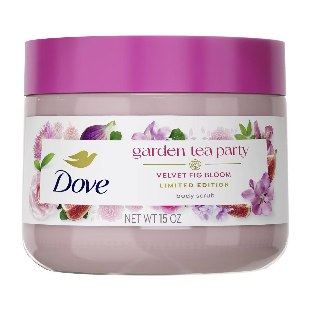 Dove Beauty Garden Tea Party Body Scrub - Velvet Fig Bloom - Limited Edition - 15oz | Target