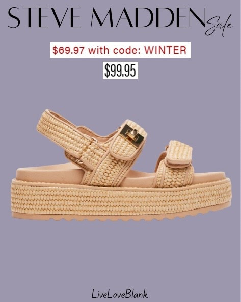 Steve Madden sandals on sale…own and love!

#LTKSeasonal #LTKFindsUnder100 #LTKSaleAlert