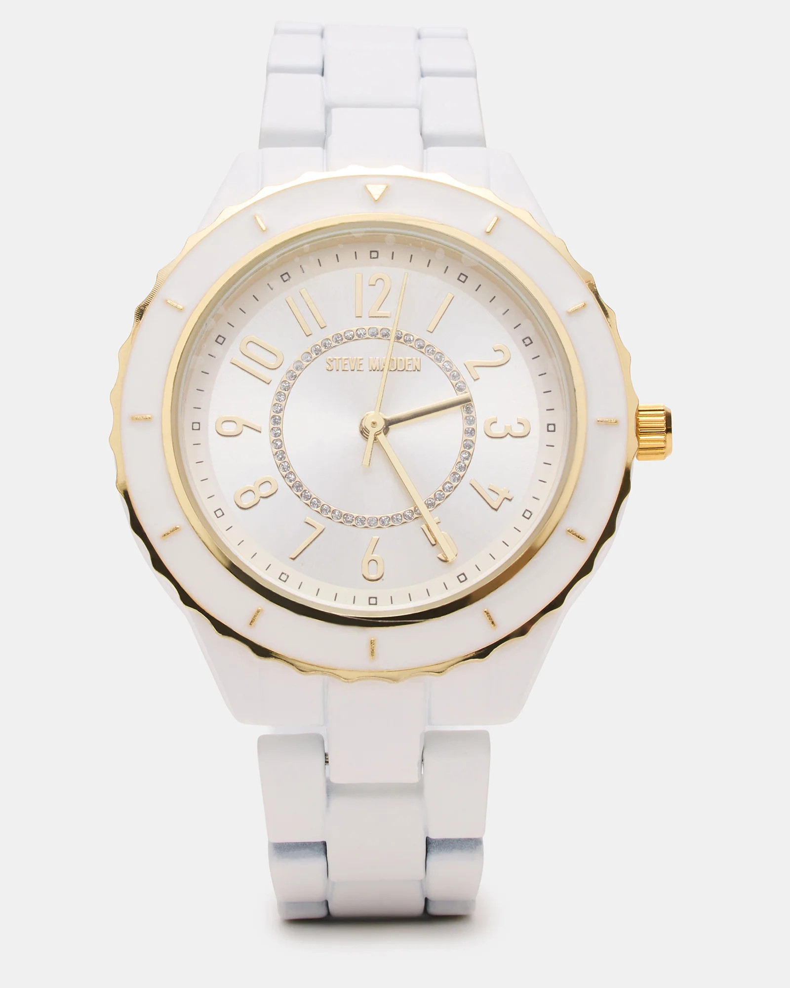 WOMEN'S STAINLESS STEEL WATCH White Women's Watch | Steve Madden (US)