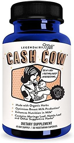 Legendairy Milk® Cash Cow® - Contains Alfalfa and Moringa - Fenugreek Free - Certified Organic ... | Amazon (US)