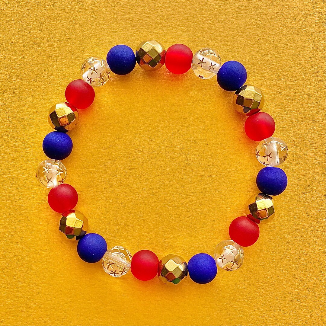 Captain Marvel Bubbleyay Beaded Bracelets - Etsy | Etsy (US)