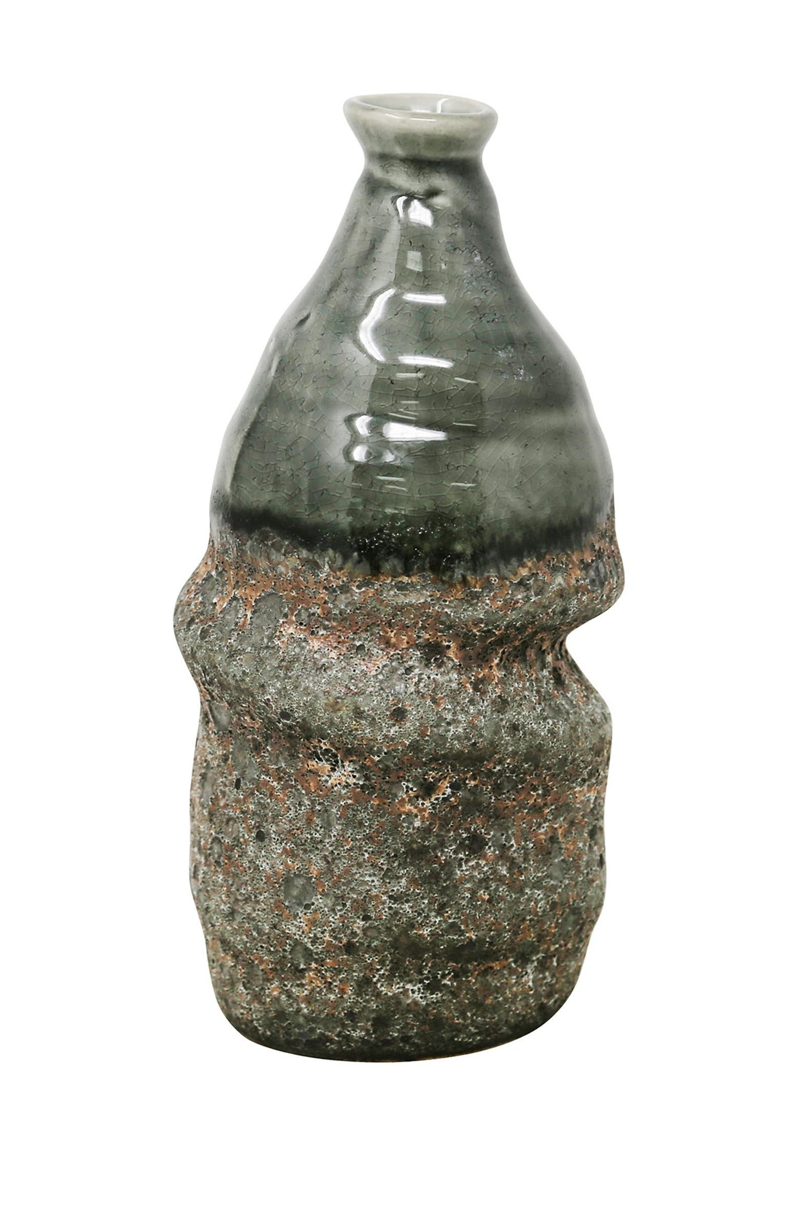 Irregular Green Textured Vase | Nordstrom Rack