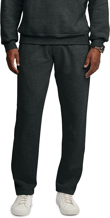 Fruit of the Loom Men's Eversoft Fleece Open Bottom Sweatpants with Pockets, Relaxed Fit, Moistur... | Amazon (US)