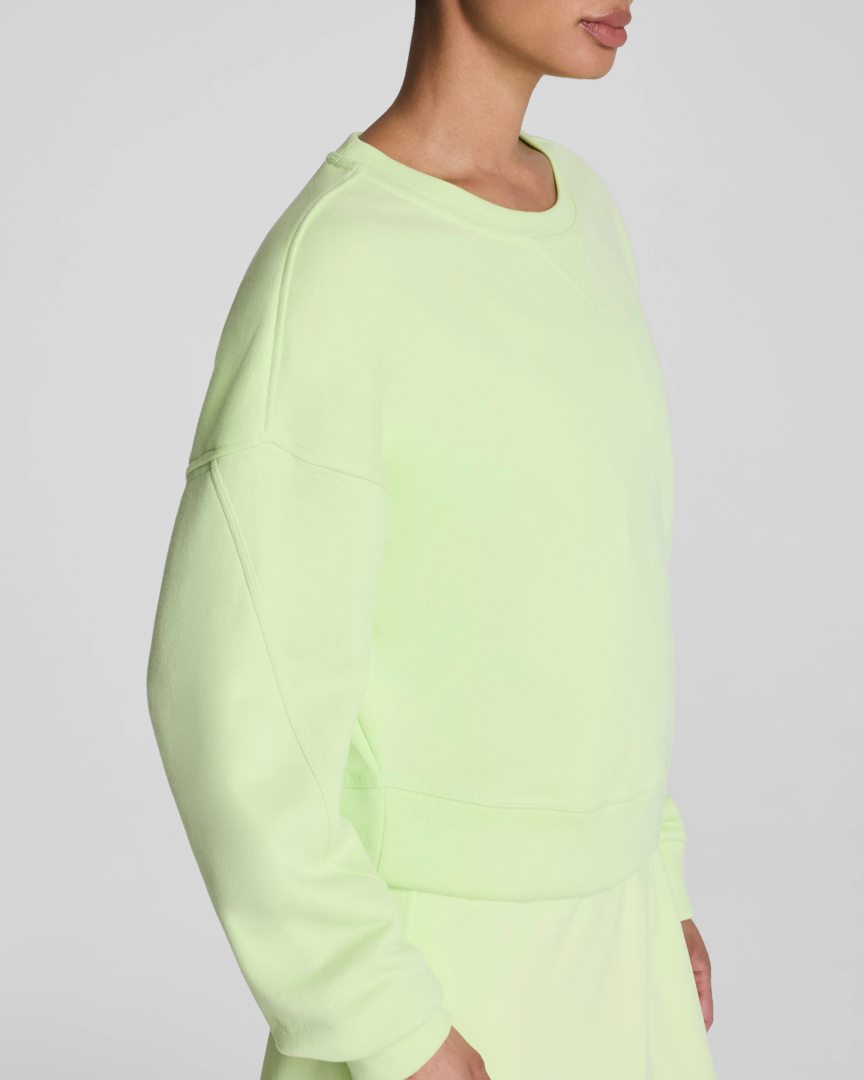 Cotton Fleece Crewneck | Spanx