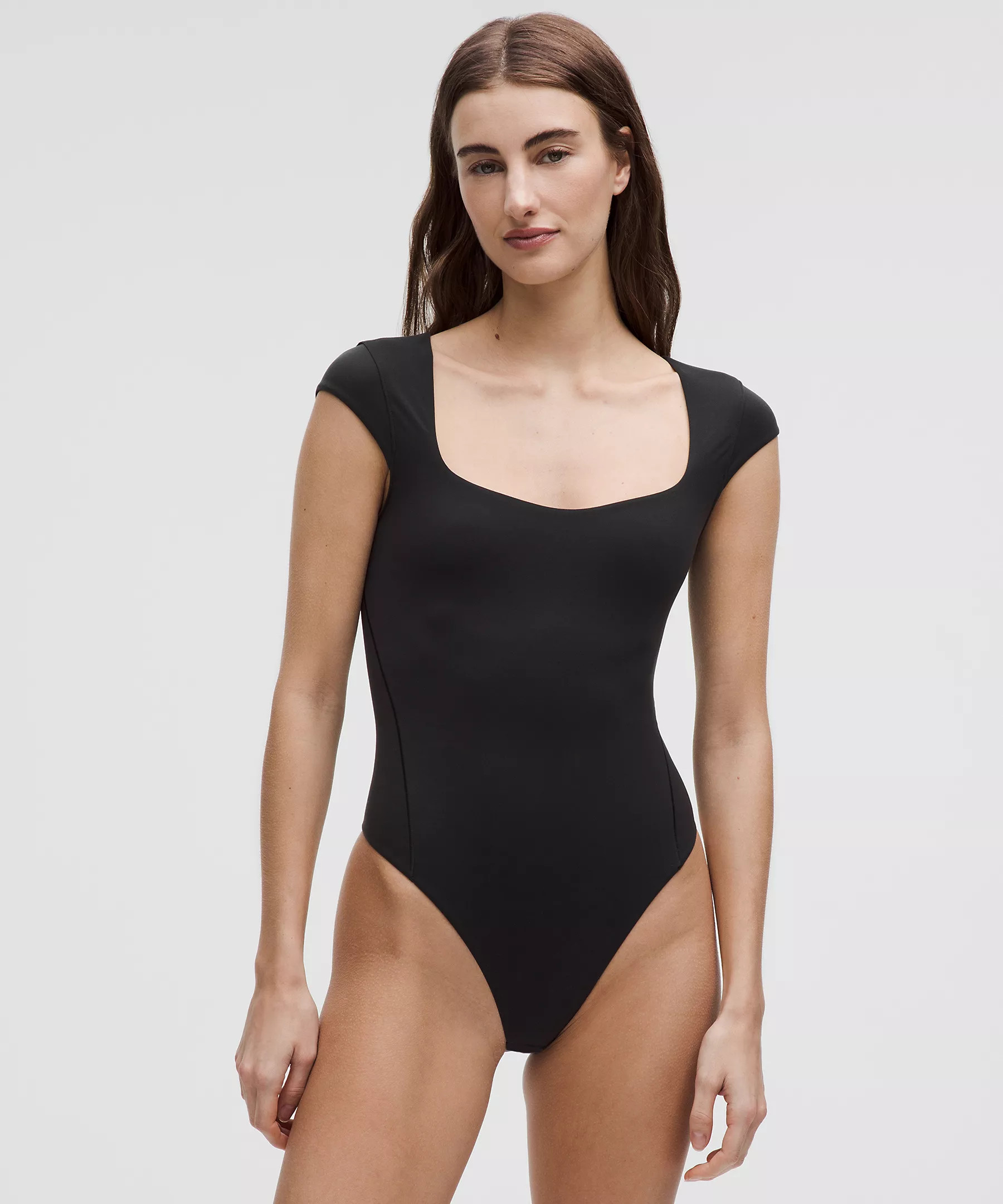 Wundermost Ultra-Soft Nulu Sweetheart Cap-Sleeve Thong Bodysuit | Lululemon (US)