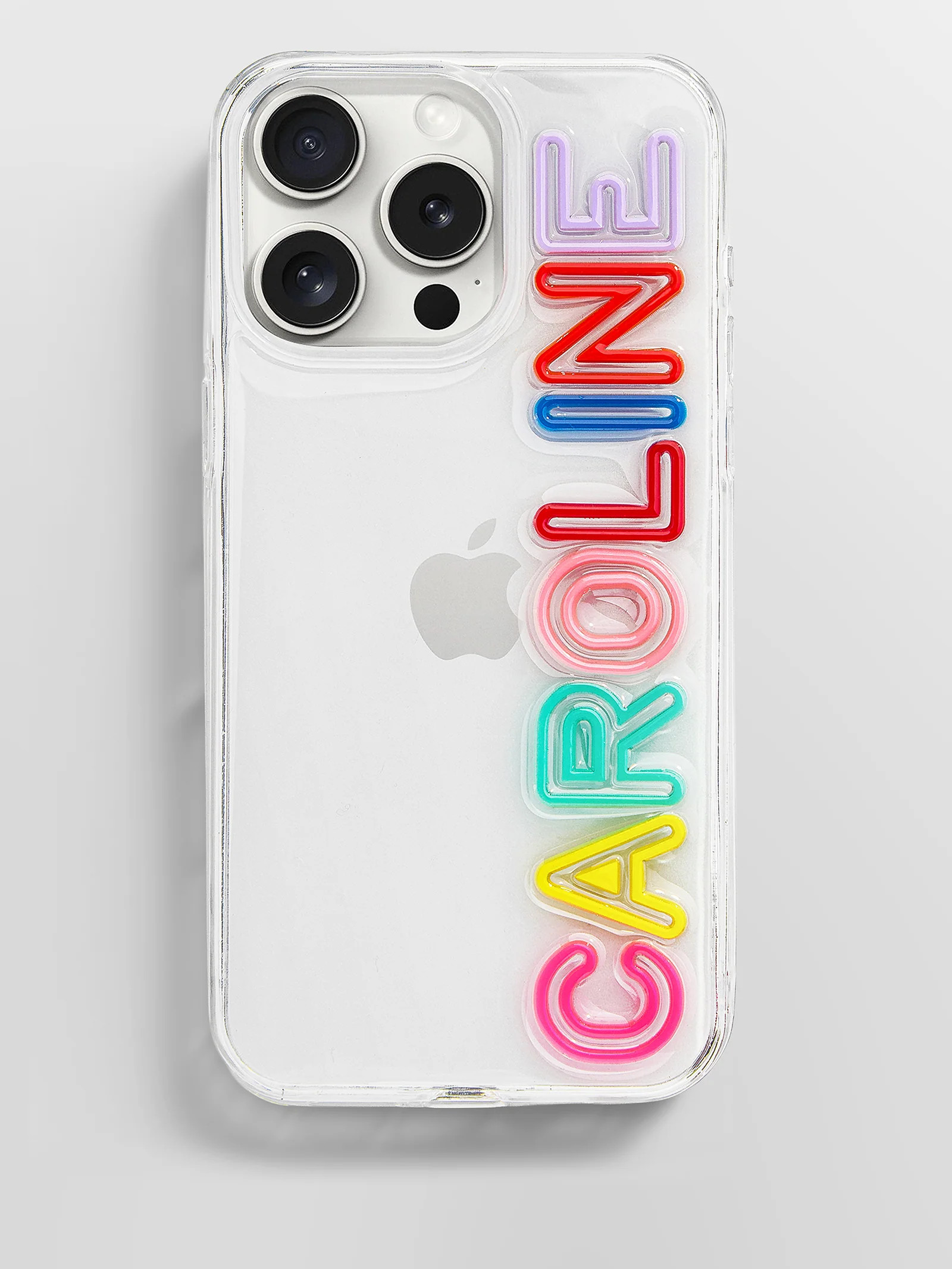 Fine Line Custom iPhone Case - Clear/Multi | BaubleBar