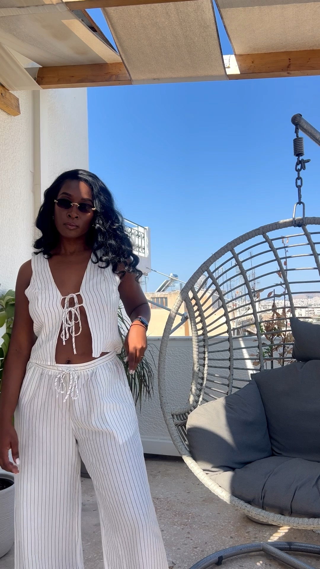 Chic and comfy travel outfit idea. 

2 piece set 
Summer Linen
OOTD

#LTKTravel #LTKFindsUnder100 #LTKStyleTip