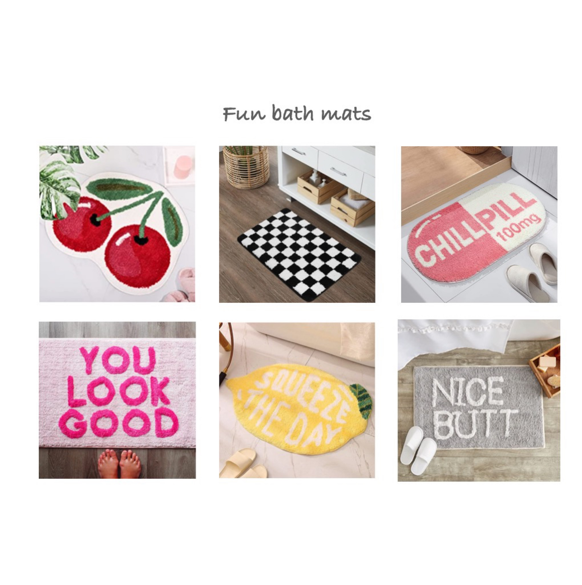 Fun&Funky bath mats 🍋 (perfect for all ages) (even sorority houses) ! 

#LTKkids #LTKfamily #LTKhome
