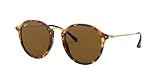 Ray-Ban RB2447 Round Sunglasses, Spotted Brown Havana/B-15 Brown, 49 mm + 0 | Amazon (US)