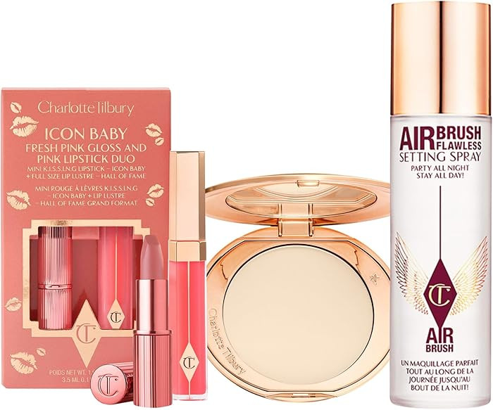 Charlotte Tilbury Holiday Kit - AIRbrush Flawless Setting Spray + AIRbrush Flawless Finish + Icon... | Amazon (US)