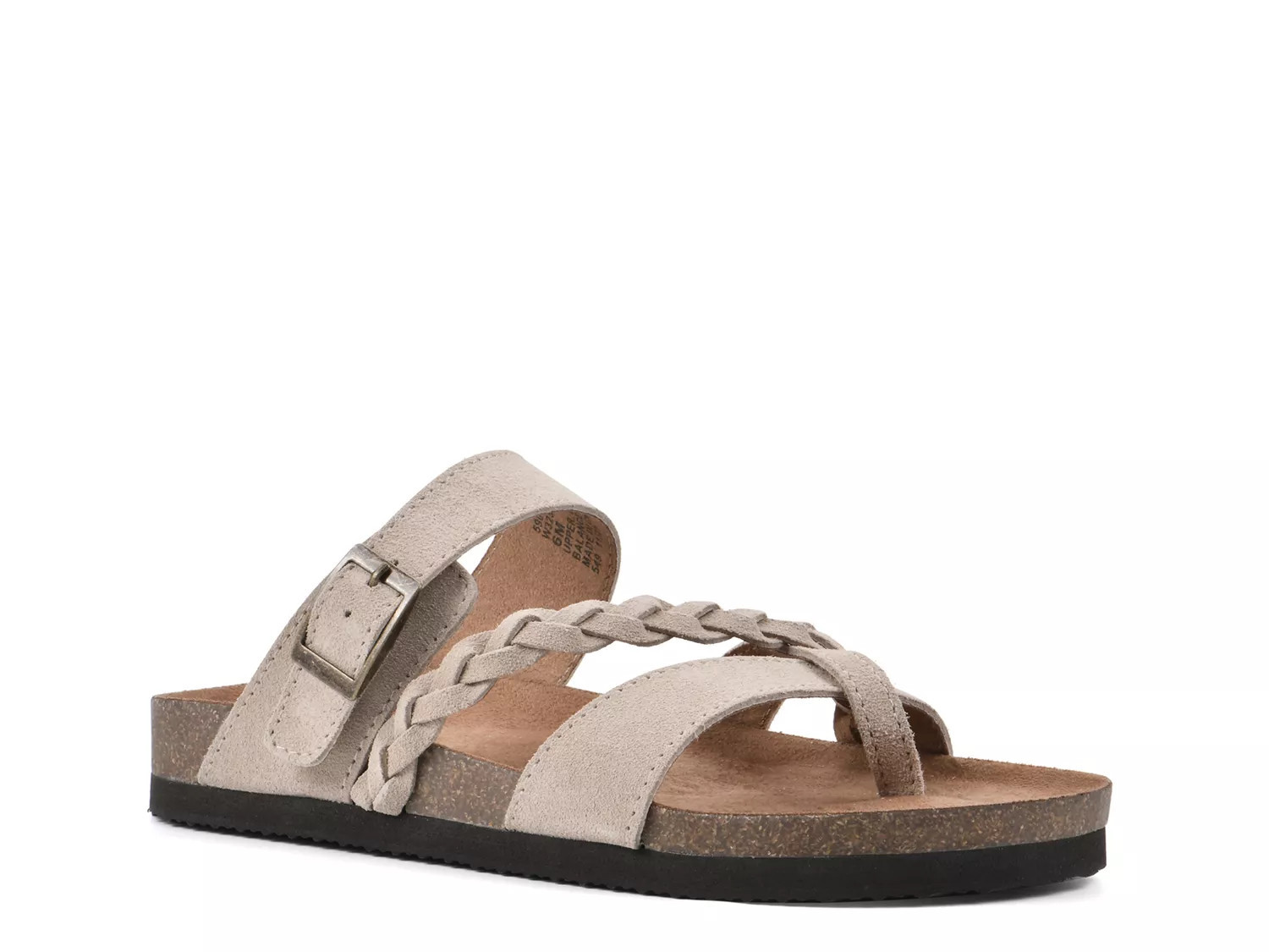 White Mountain Hazy Slide Sandal | Women's | Beige | Size 5.5 | Sandals | Footbed | DSW