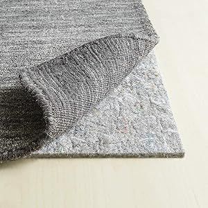RUGPADUSA, 8'x10', 3/8" Thick, Basics 100% Felt Rug Pad, Available in Multiple Thicknesses, Adds ... | Amazon (US)
