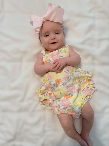 Baby girl floral ruffle button bubble, baby girl summer outfits 

#LTKBaby #LTKFindsUnder100 #LTKFindsUnder50