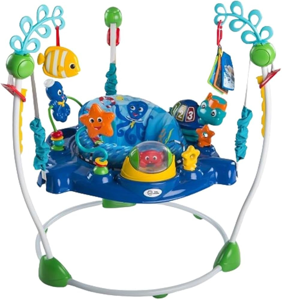 Baby Einstein Neptune's Ocean Discovery Activity Jumper, Ages 6 months +, Max weight 25 lbs., Uni... | Amazon (US)