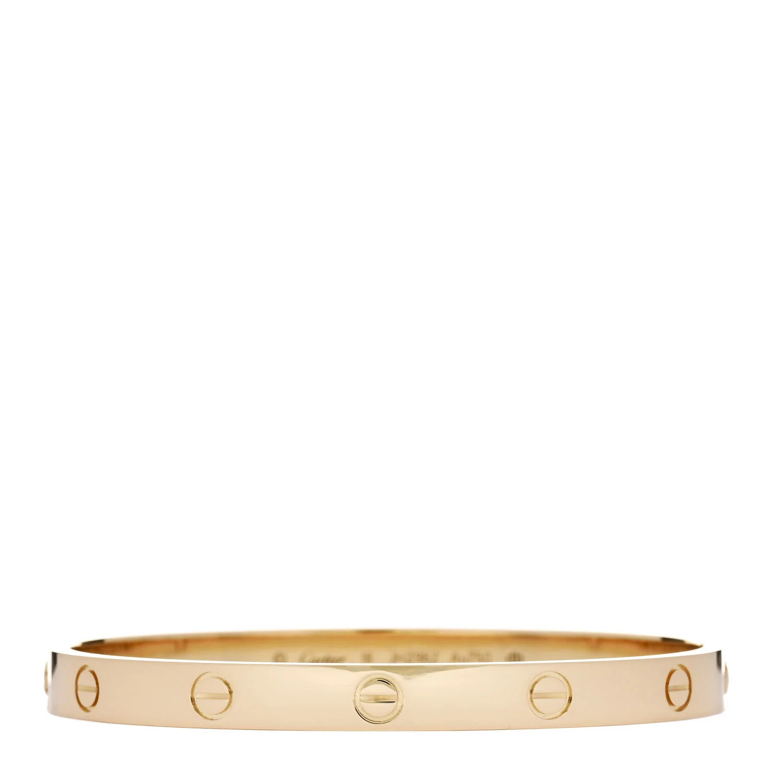 18K Yellow Gold LOVE Bracelet 18 | FASHIONPHILE (US)