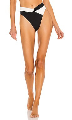 L*SPACE Nancy Lee Bikini Bottom in Black & Cream from Revolve.com | Revolve Clothing (Global)