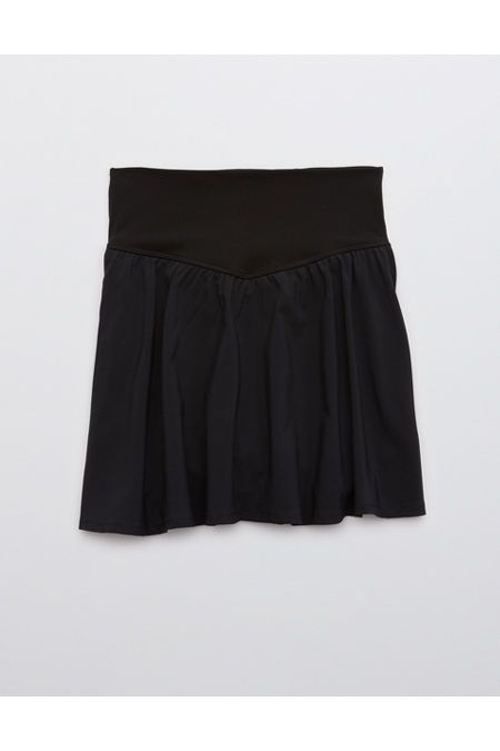 OFFLINE Nylon Skirt Women's True Black XS | American Eagle Outfitters (US & CA)