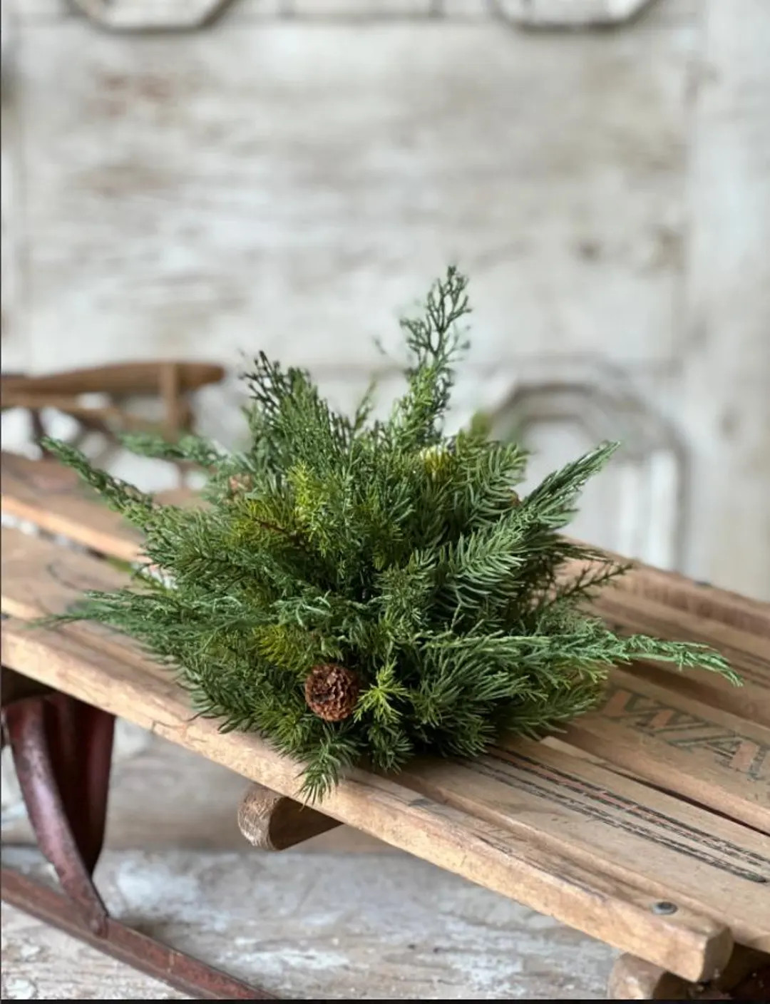 Telluride Spruce Half Sphere | 11" | Christmas Greenery | Faux Pine | Winter Decor | Holiday Tabl... | Etsy (US)