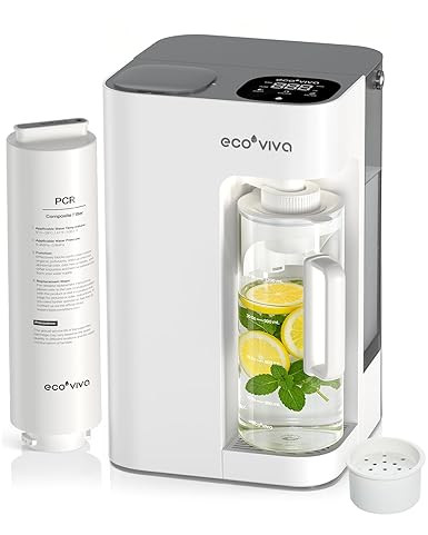 Mate 3 Reverse Osmosis Water Filter Countertop, 3:1 Pure to Drain, 44oz Smart Autofill Pitcher, N... | Amazon (US)