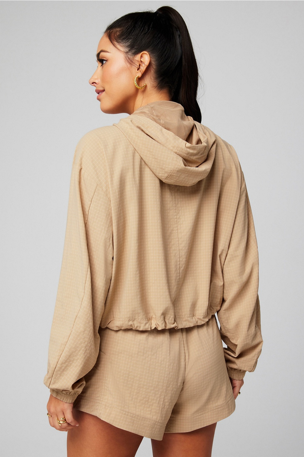 Ripstop Cropped Cargo Jacket | Fabletics - North America