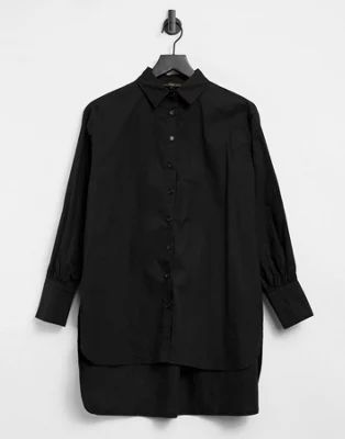 Love & Other Things oversized shirt in black | ASOS (Global)